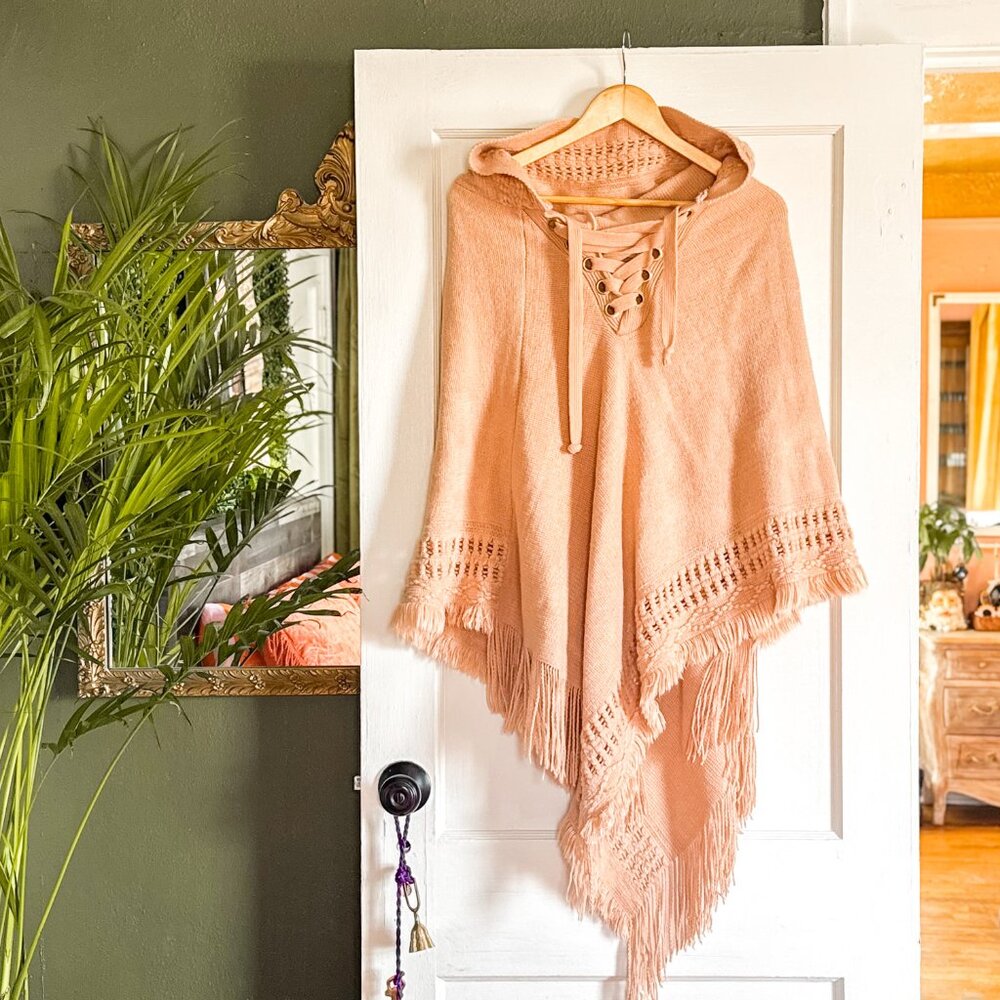 hooded cape